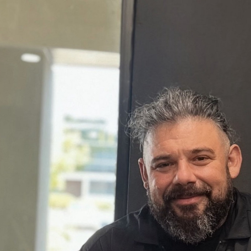 Emerson, barber at Hawk & Fade Durham